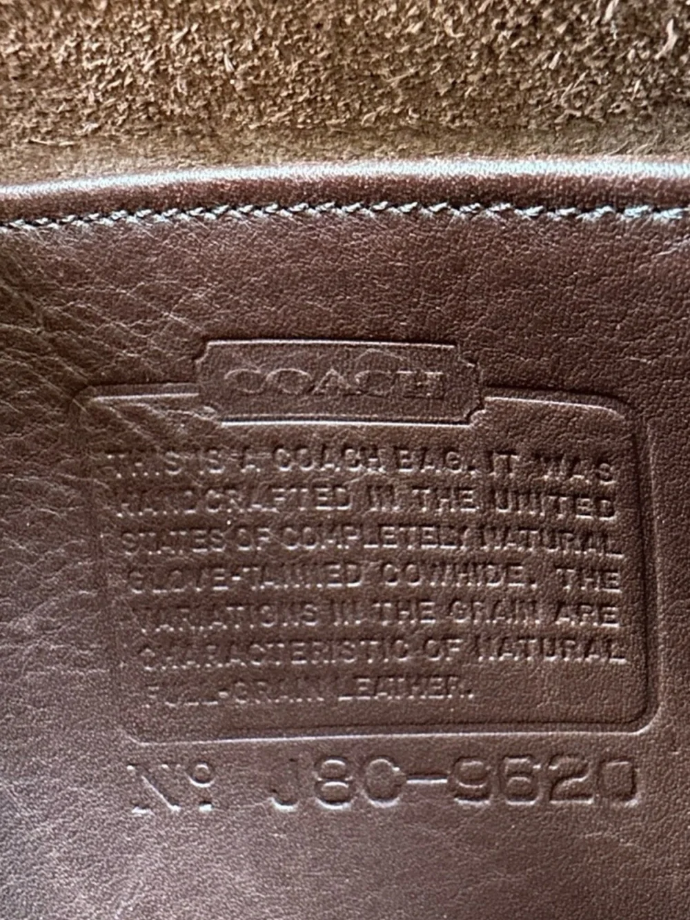Vintage Coach Compact Pouch- Mahogany